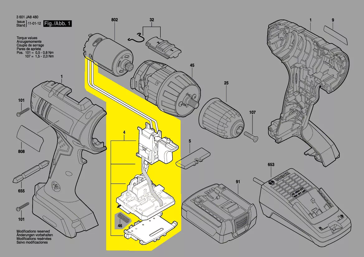 Module électronique réf. 2 609 199 615 BOSCH